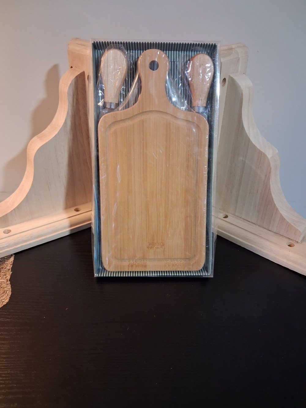 Bamboo Cheese Board Set with Spreaders